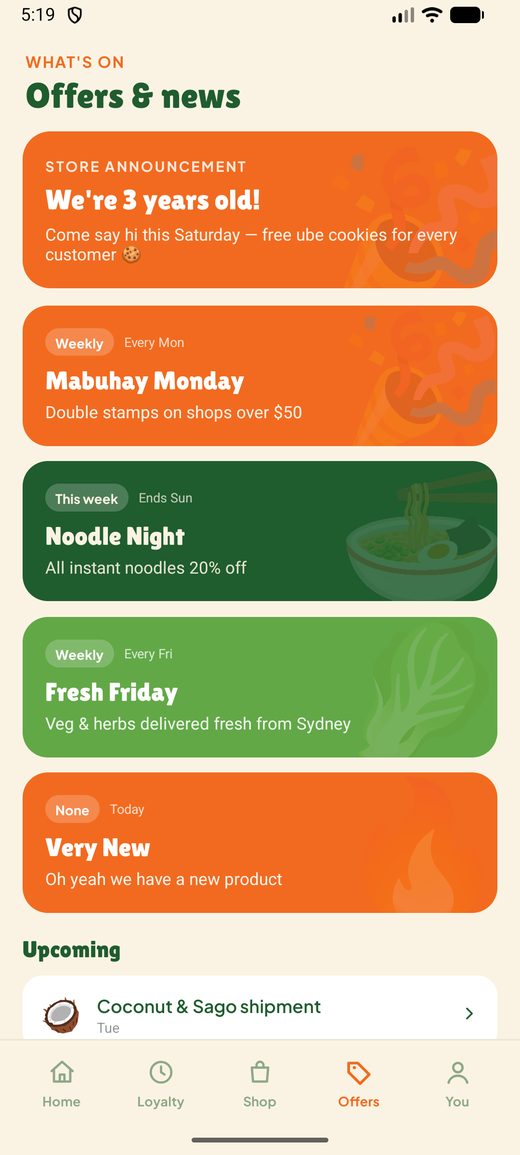 Coffs Asian Essentials screen