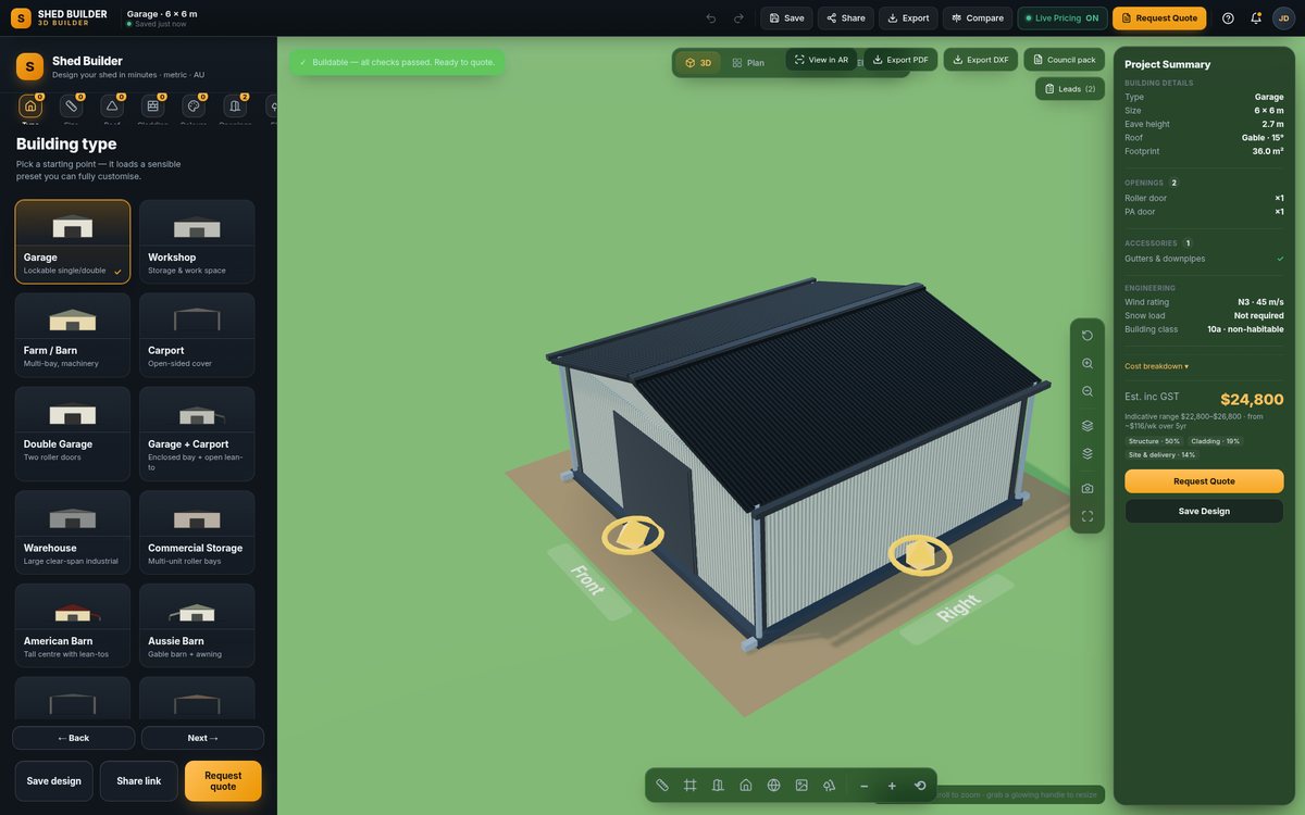Shed Builder 3D screen