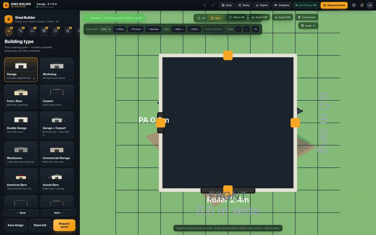 Shed Builder 3D screen