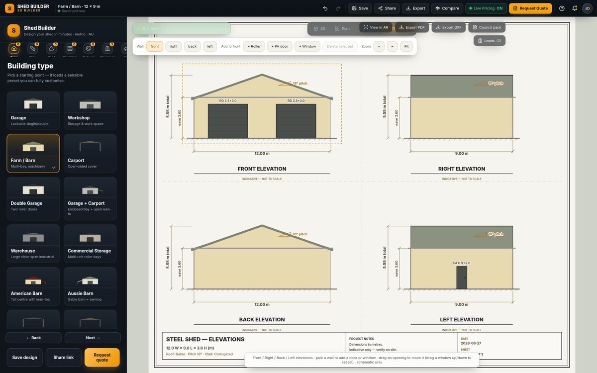 Shed Builder 3D screen